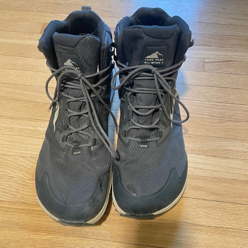 Altra Mens Lone Peak ALL-WTHR Mid 2 Hiking Boots Size 13 Navy Blue